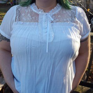 Sweet Lolita Soft Victorian Blouse 2X